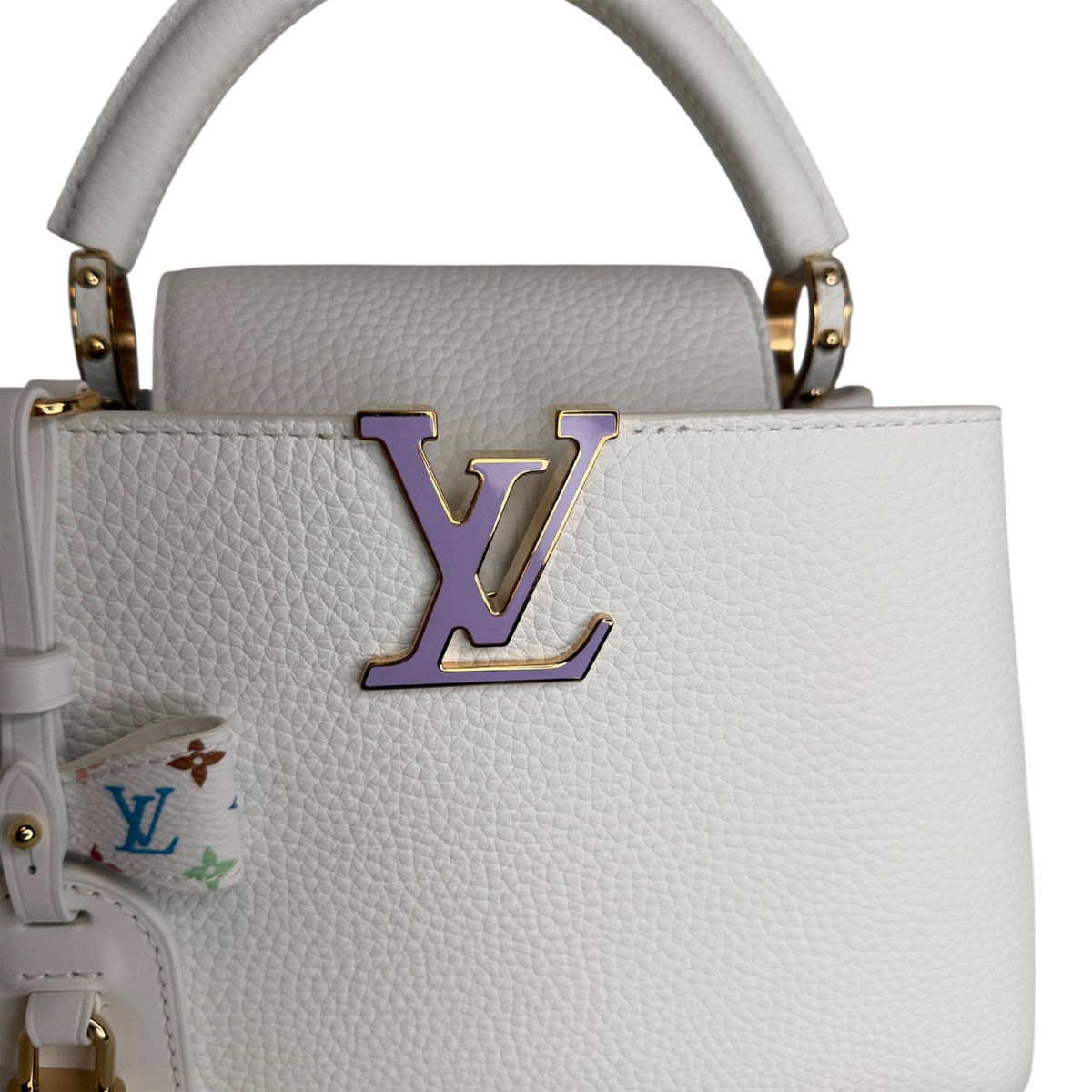 Louis Vuitton x Takashi Murakami Capucines BB Weiß Fullset / neuwertig Louis Vuitton