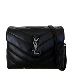 Saint Laurent Loulou Toy Zwart zilveren hardware