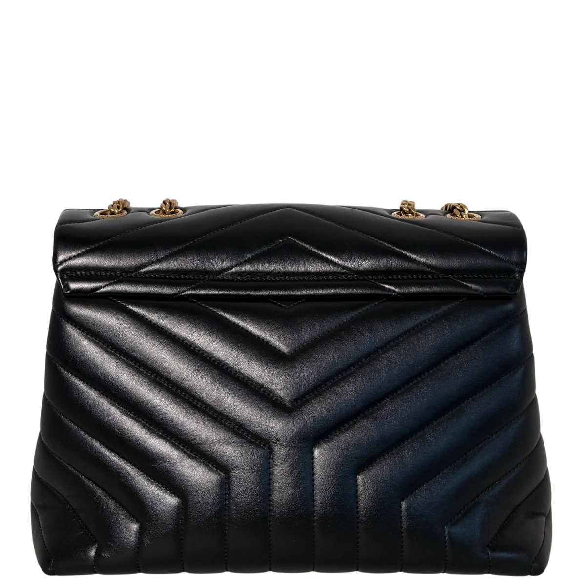 Saint Laurent YSL LouLou Medium Leder Schwarz goldene Hardware / sehr gut Saint Laurent
