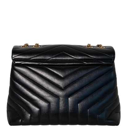 Saint Laurent YSL LouLou Medium Leder Schwarz goldene Hardware / sehr gut Saint Laurent