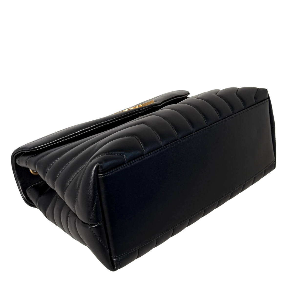 Saint Laurent YSL LouLou Medium Leder Schwarz goldene Hardware / sehr gut Saint Laurent