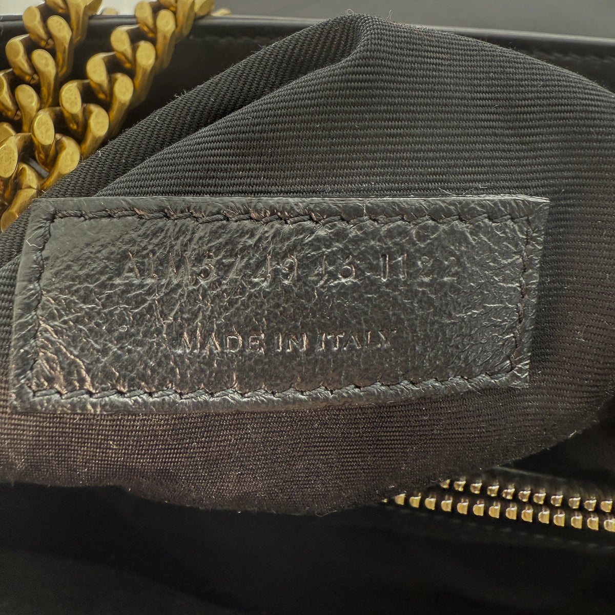 Saint Laurent YSL LouLou Medium Leder Schwarz goldene Hardware / sehr gut Saint Laurent