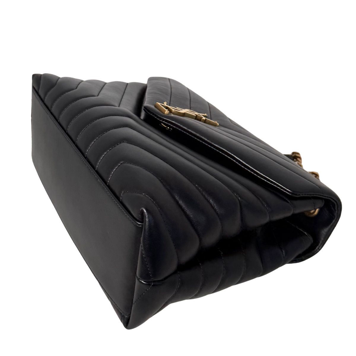 Saint Laurent YSL LouLou Medium Leder Schwarz goldene Hardware / sehr gut Saint Laurent