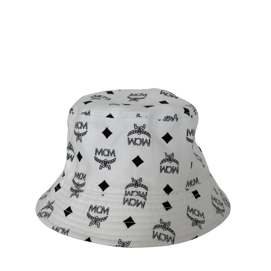 MCM Visetos Bucket Hat Weiß / neuwertig MCM