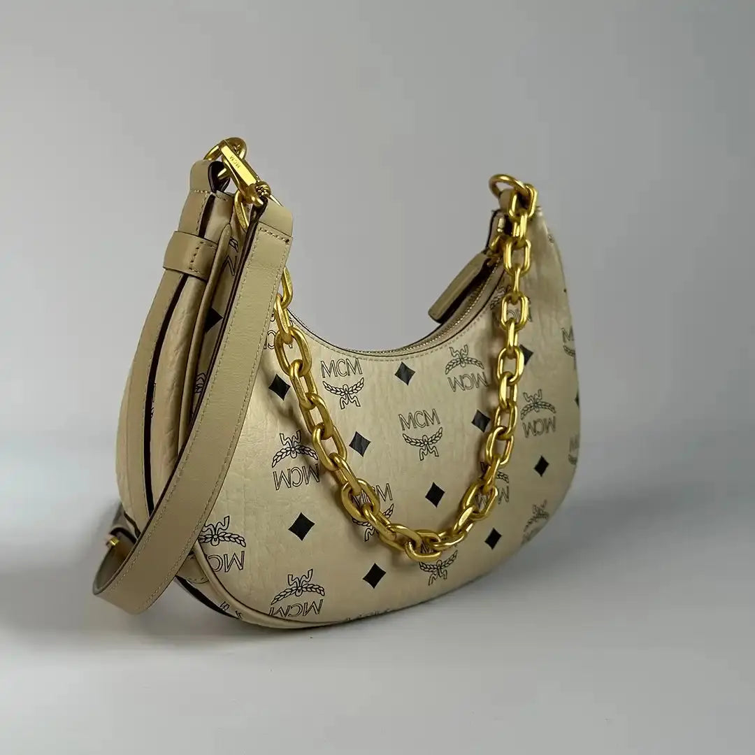 MCM Aren Hobo Viesetos Bag beige neue Kollektion / neuwertig MCM