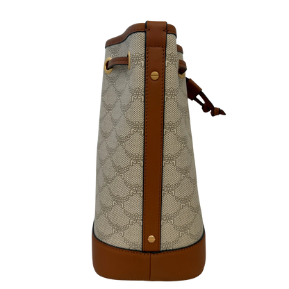 MCM Himmel Kordelzugtasche in Lauretos beige / neuwertig MCM