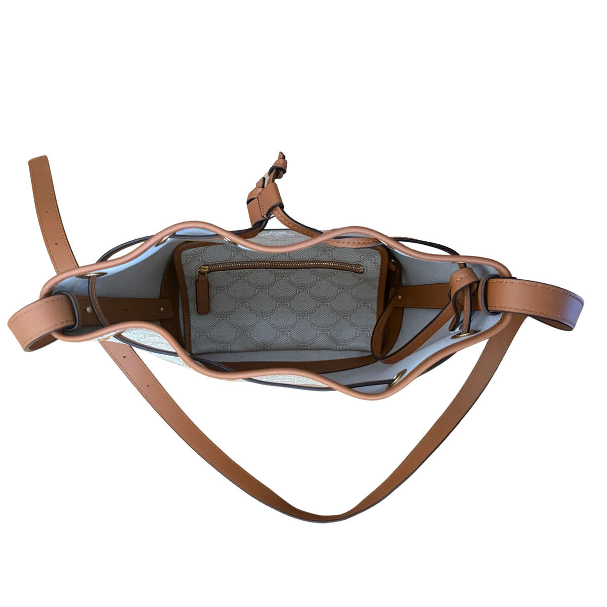MCM Himmel Kordelzugtasche in Lauretos beige / neuwertig MCM