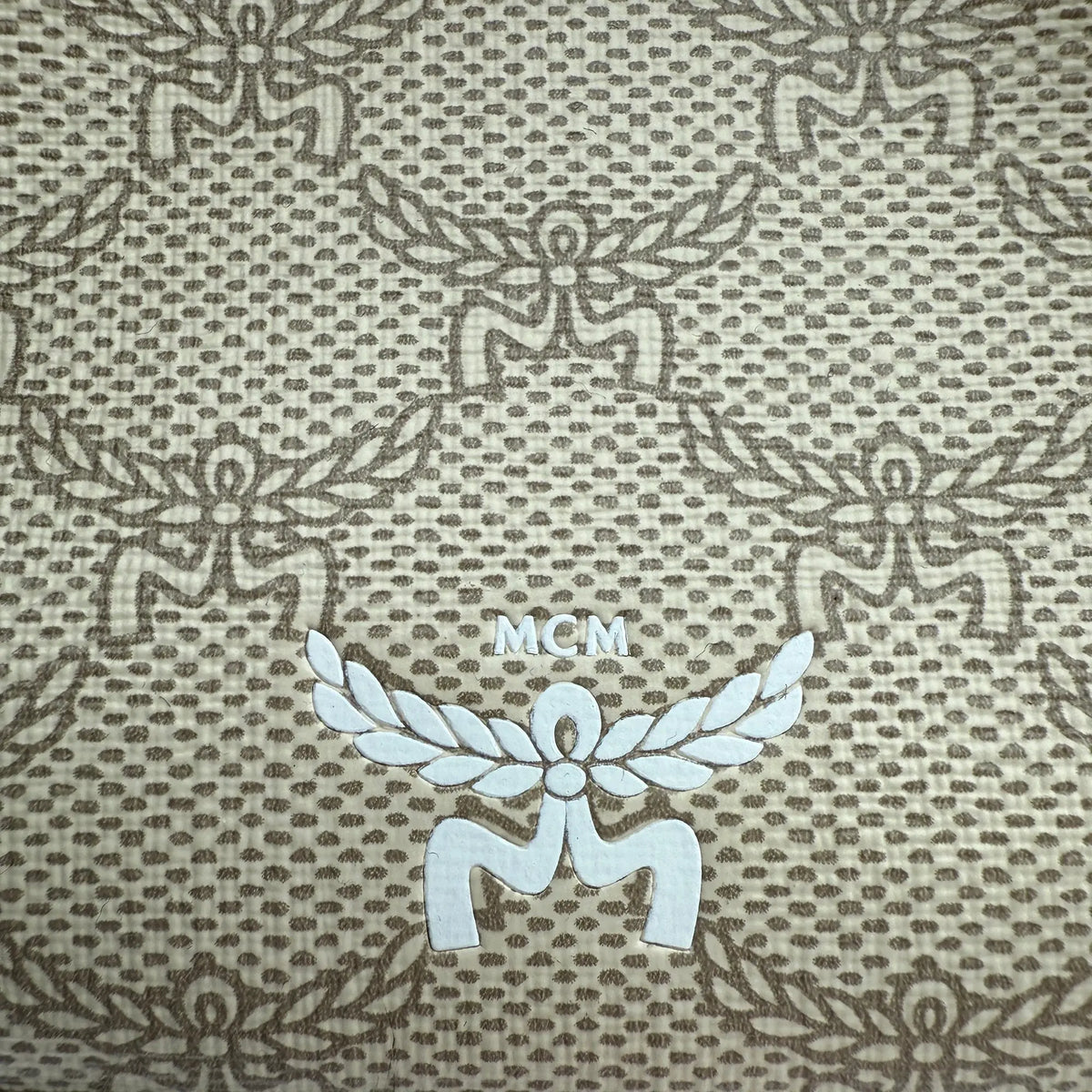 MCM Himmel Kordelzugtasche in Lauretos beige / neuwertig MCM