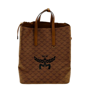 MCM Himmel Lauretos Rugzak Medium Cognac Unisex