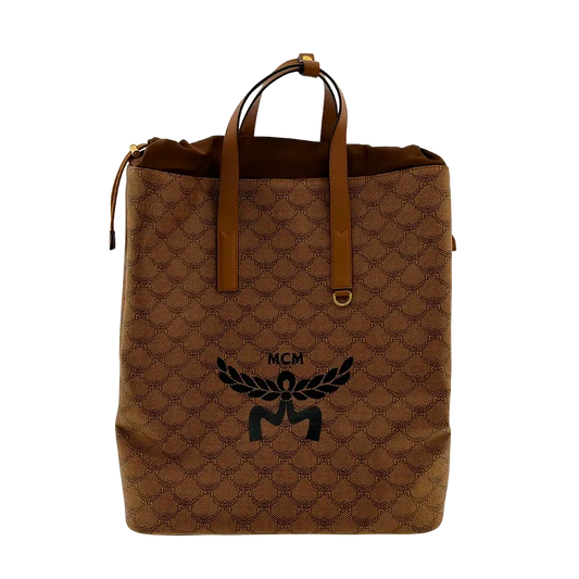 MCM Himmel Lauretos Backback Medium Cognac Unisex / ungetragen MCM