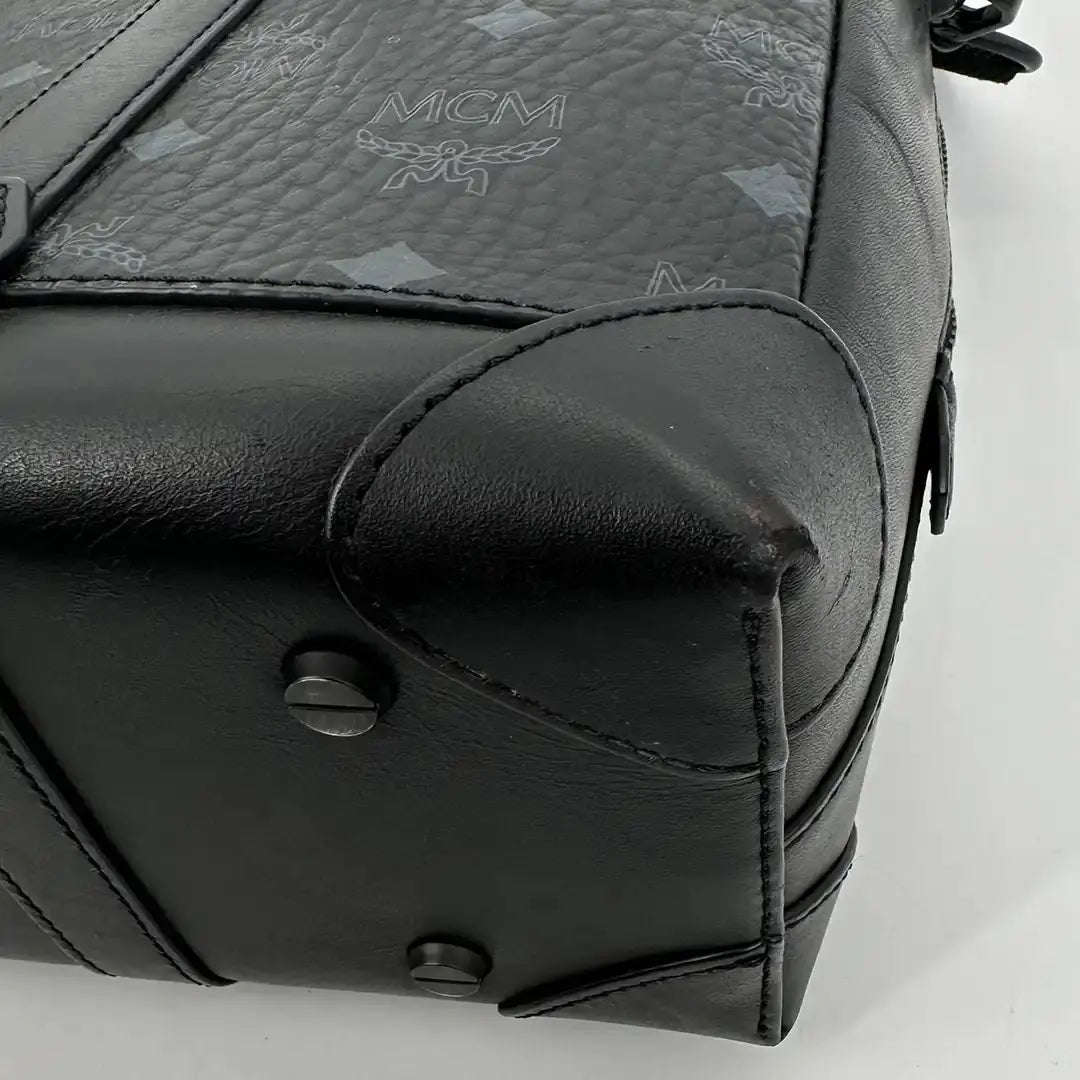 MCM Laptop Tasche schwarz Canvas / gut MCM