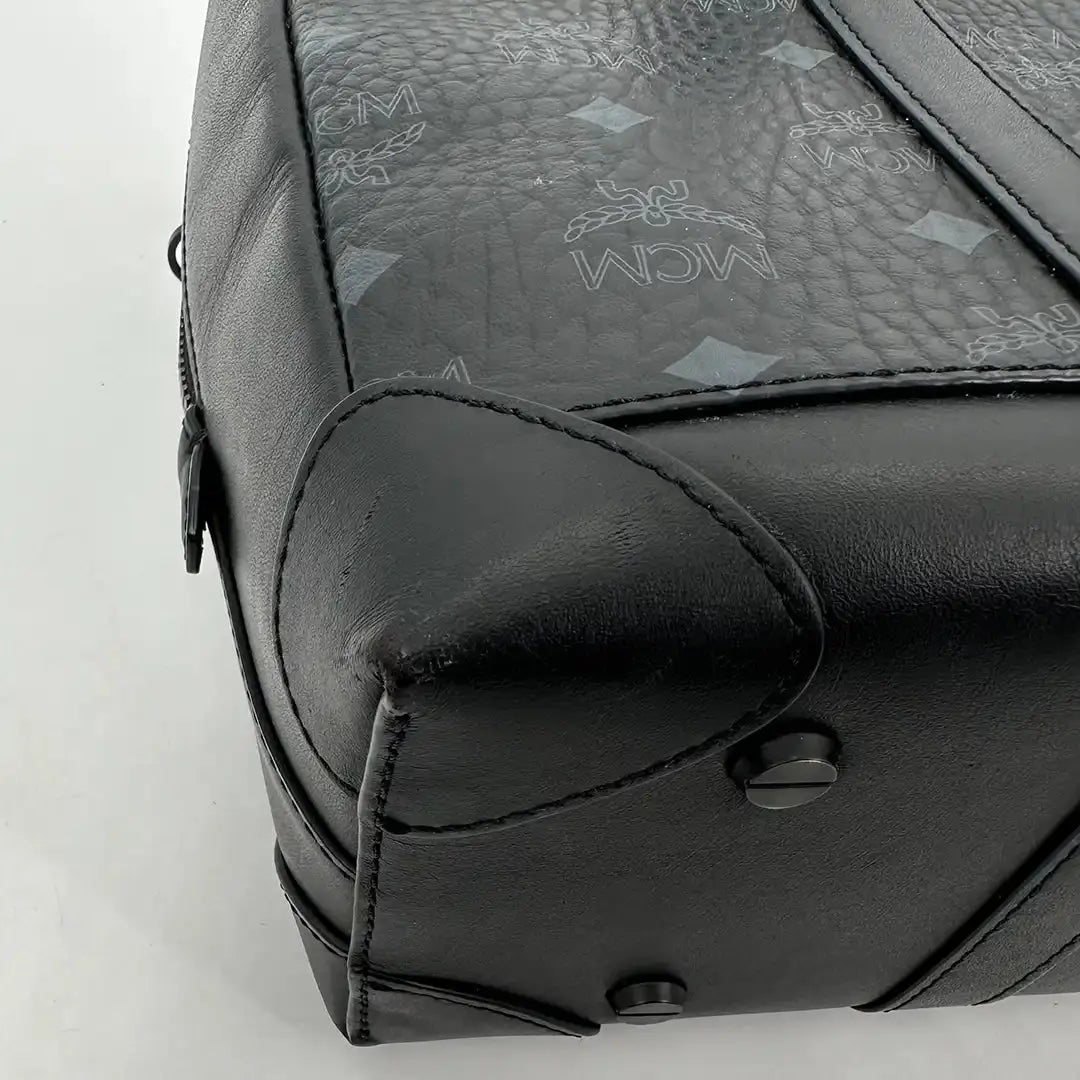 MCM Laptop Tasche schwarz Canvas / gut MCM