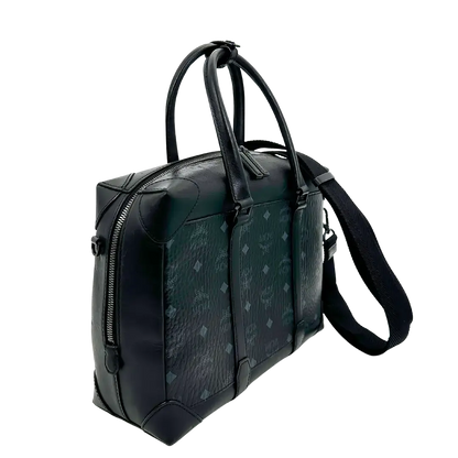 MCM Laptop Tasche schwarz Canvas / gut MCM