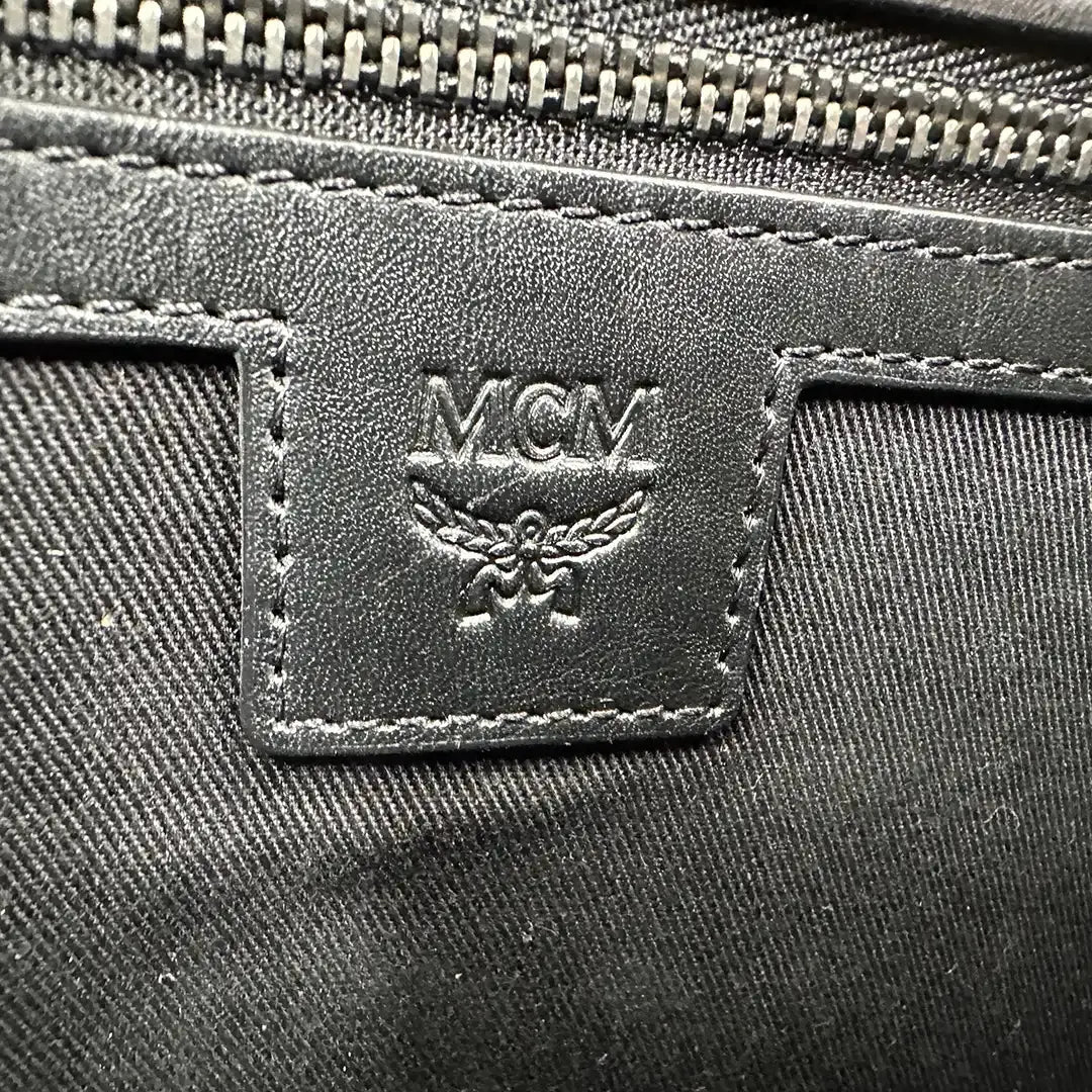 MCM Laptop Tasche schwarz Canvas / gut MCM