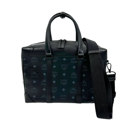 MCM Laptop Tasche schwarz Canvas / gut MCM