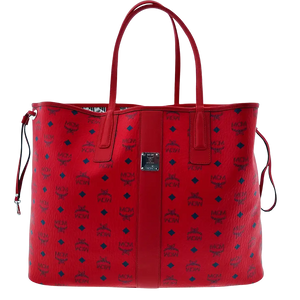 MCM Liz Wendeshopper Groot rood met grote uitneembare etui 2025