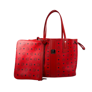 MCM Liz Wendeshopper rood met grote uitneembare pouch