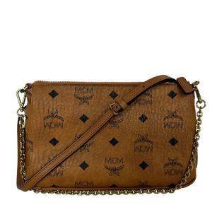 MCM Millie Crossboy Tas Visetos Cognac