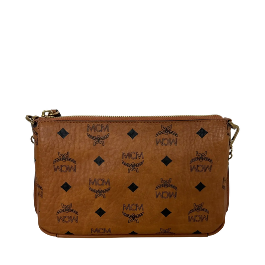 MCM Millie Crossboy Bag Visetos Cognac  / neuwertig MCM