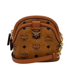 MCM Mini tas Anna Visetos Cognac