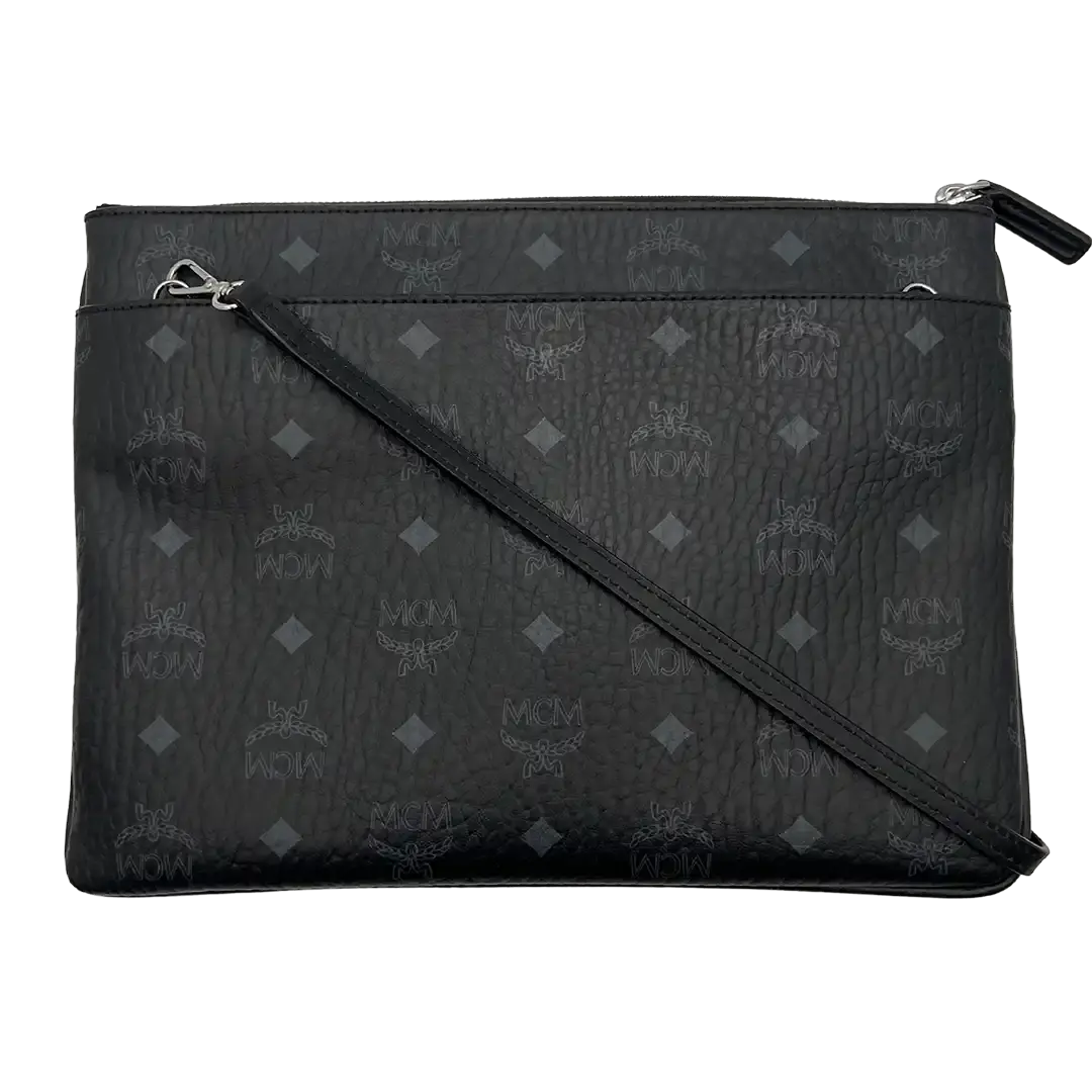 MCM Pouch Liz in Visetos schwarz / ungetragen MCM