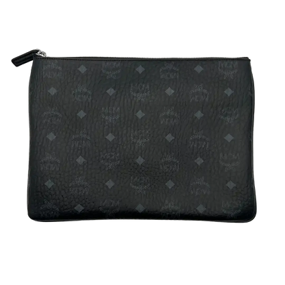 MCM Pouch Liz in Visetos schwarz / ungetragen MCM