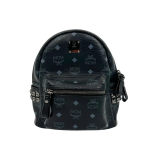 MCM Stark Mini Rugzak Monogram zwart
