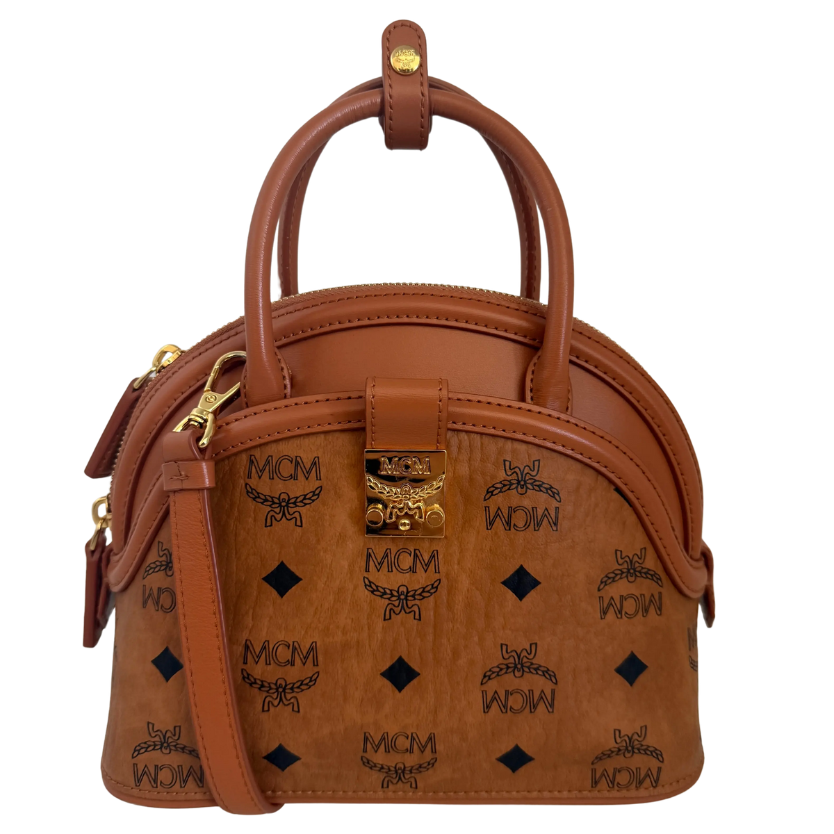 MCM Tracy Tote Bag Small Braun / neuwertig MCM
