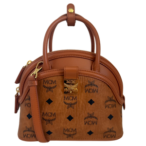 MCM Tracy Tote Bag Small Bruin