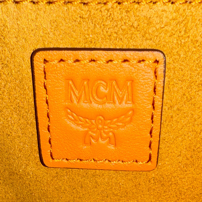 MCM Aren Rucksack mit Kordelzug in Visetos Cognac / neuwertig MCM