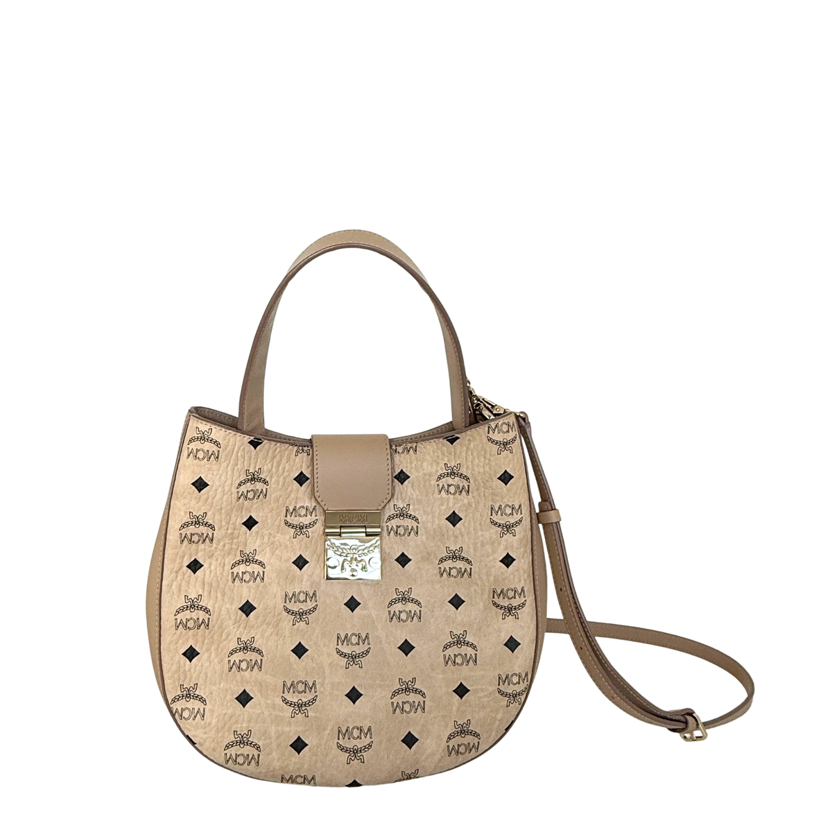 MCM Visetos Hobo Bag Beige / neuwertig Valentino