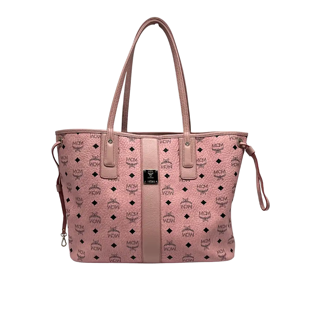 MCM Reversible Liz Shopper Medium in Visetos soft pink / wie neu MCM