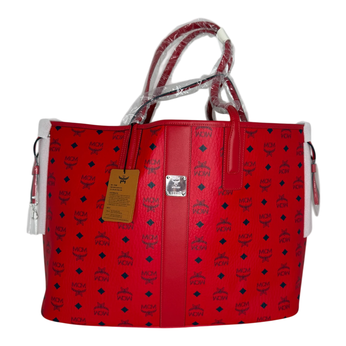 MCM Liz Wendeshopper Large rot mit Pouch / neuwertig MCM