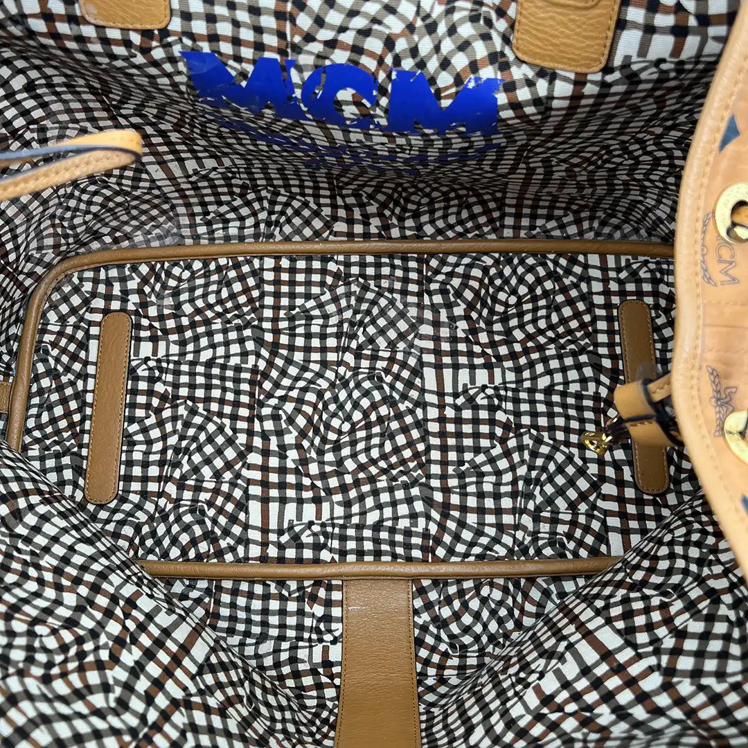 MCM Liz Visetos Shopper Large Cognac / sehr gut MCM