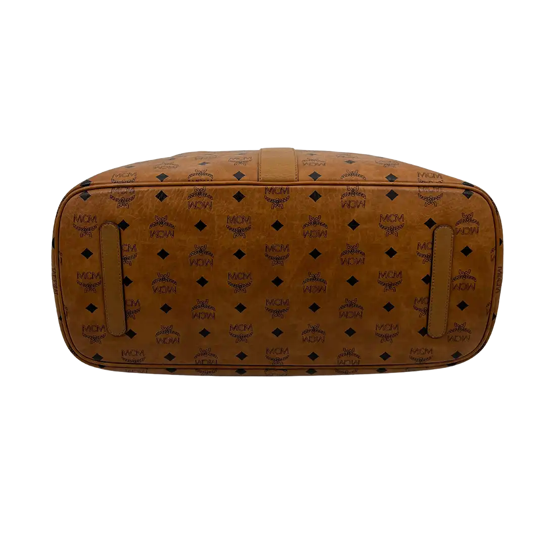 MCM Liz Visetos Shopper Large Cognac / sehr gut MCM