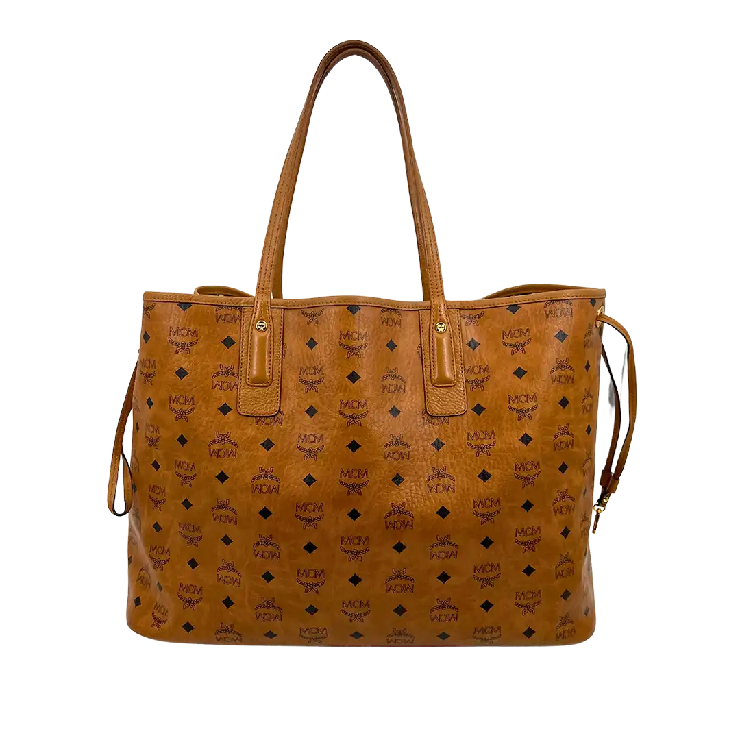 MCM Liz Visetos Shopper Large Cognac / sehr gut MCM