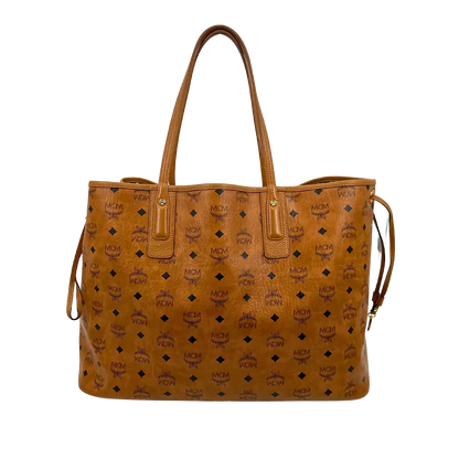 MCM Liz Visetos Shopper Large Cognac / sehr gut MCM