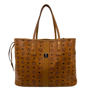 MCM Liz Visetos Shopper groot cognac