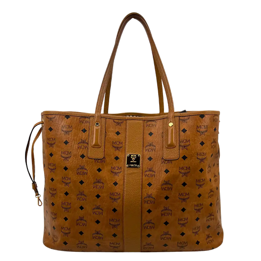 MCM Liz Visetos Shopper Large Cognac / sehr gut MCM