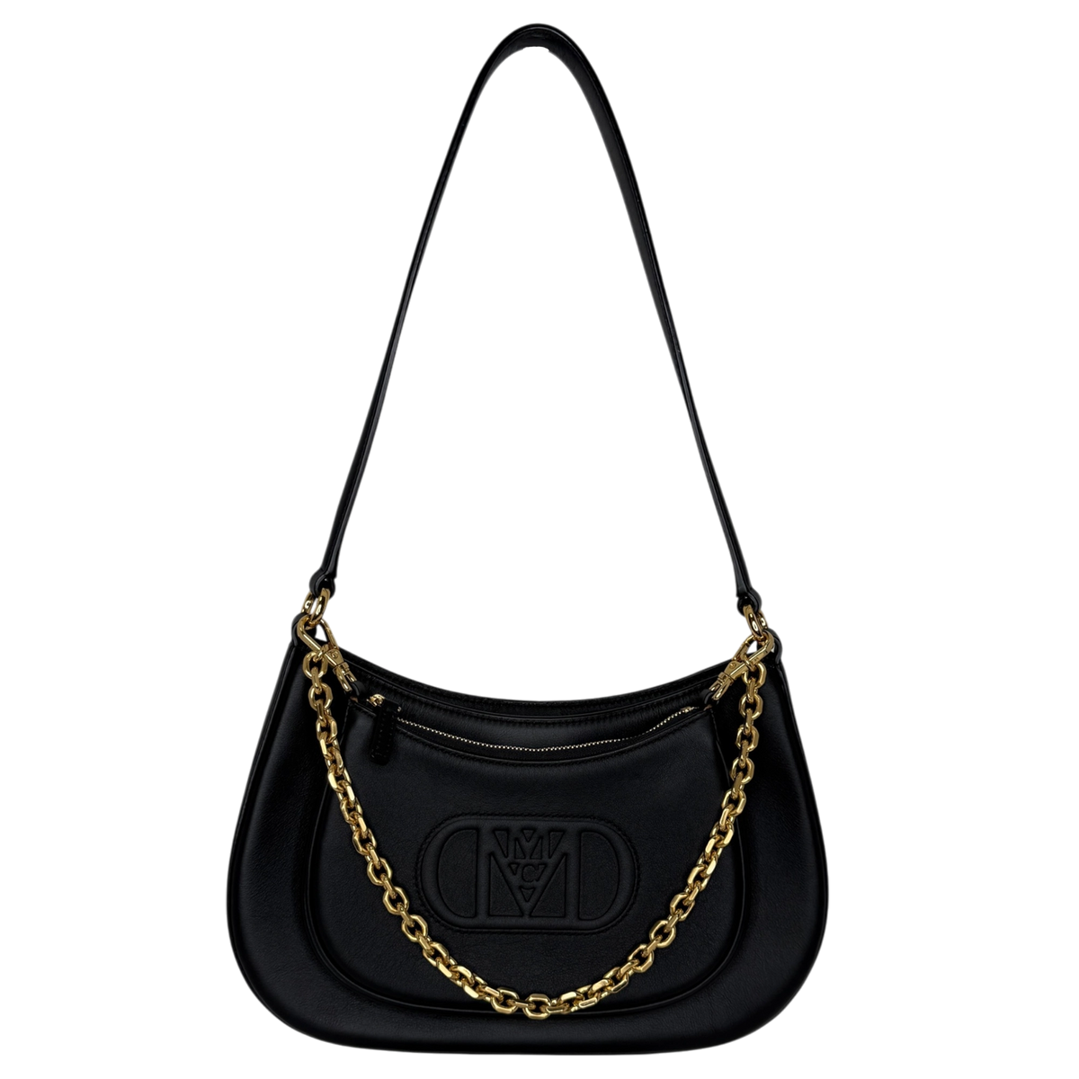 MCM Mode Travia mittelgroße Schultertasche Leder schwarz / neuwertig Louis Vuitton