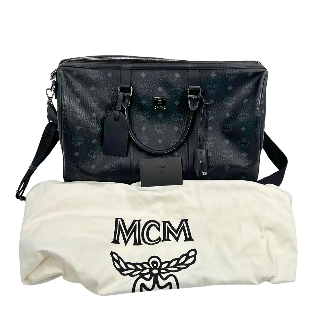 MCM Ottomar Weekender Visetos Canvas schwarz 45.5 / sehr gut MCM