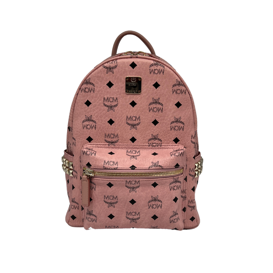 MCM Stark Side Studs Rucksack Small (PM) Visetos Soft Pink / neuwertig MCM