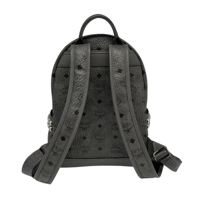 MCM Stark Rucksack Visetos Side Studs Small Phantom Grey / sehr gut MCM