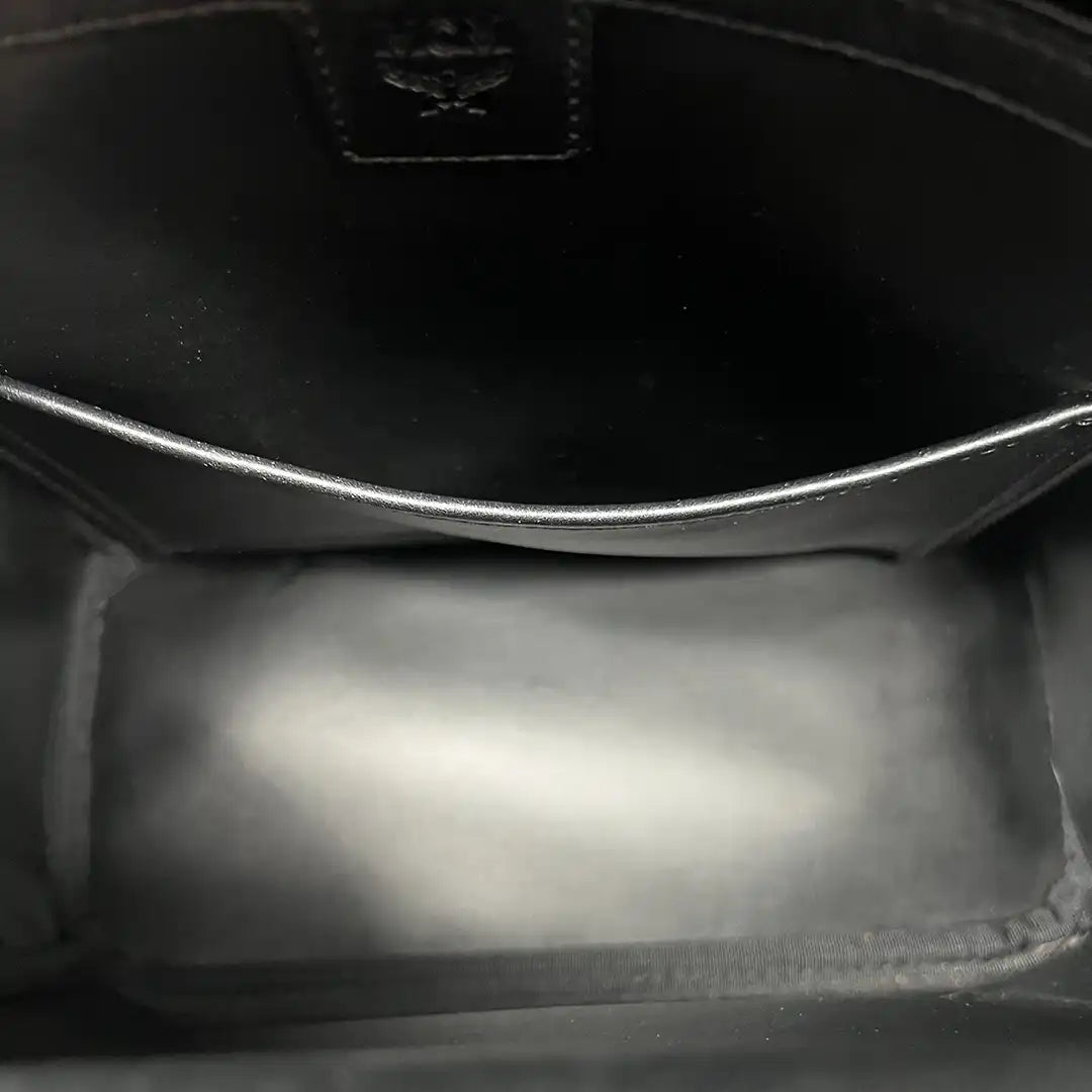 MCM Stark Rucksack Visetos Side Studs Small Phantom Grey / sehr gut MCM