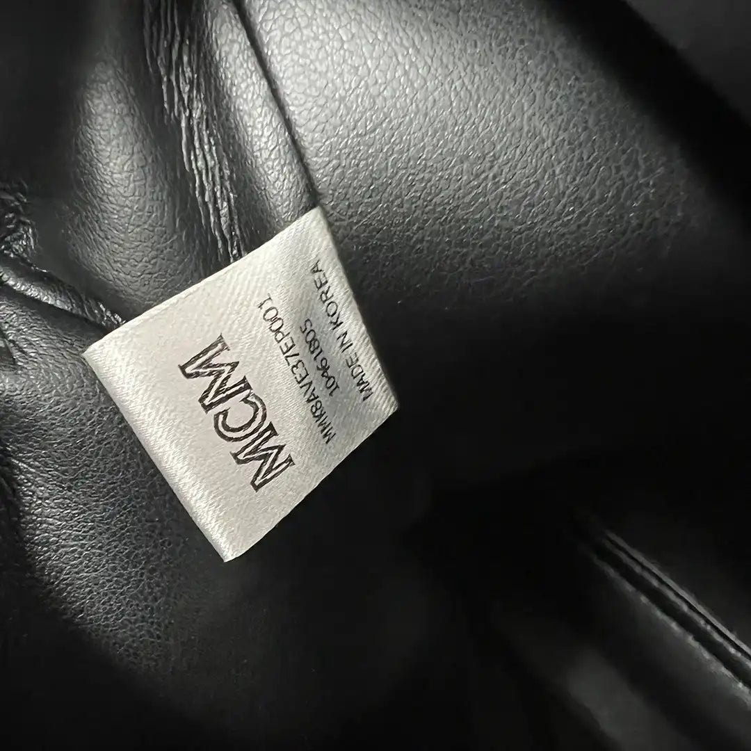 MCM Stark Rucksack Visetos Side Studs Small Phantom Grey / sehr gut MCM