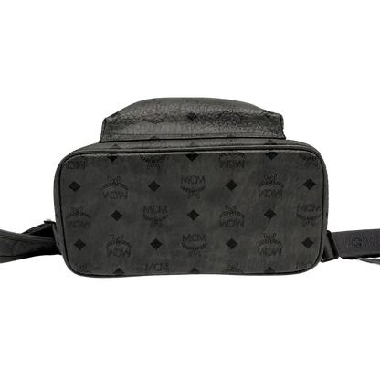 MCM Stark Rucksack Visetos Side Studs Small Phantom Grey / sehr gut MCM