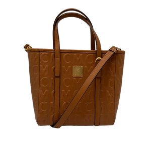 MCM Toni Monogram Shopper Mini cognac