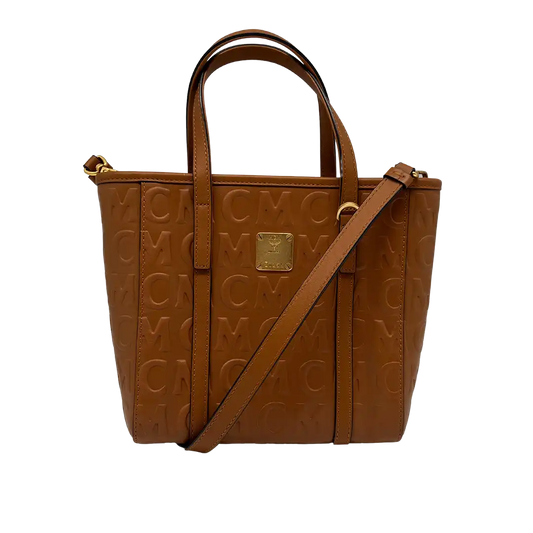 MCM Toni Monogram Shopper Mini cognac / sehr gut MCM