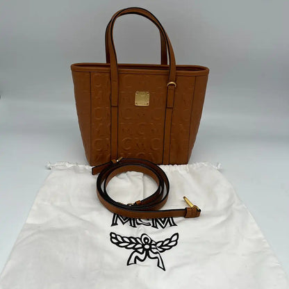 MCM Toni Monogram Shopper Mini cognac / sehr gut MCM
