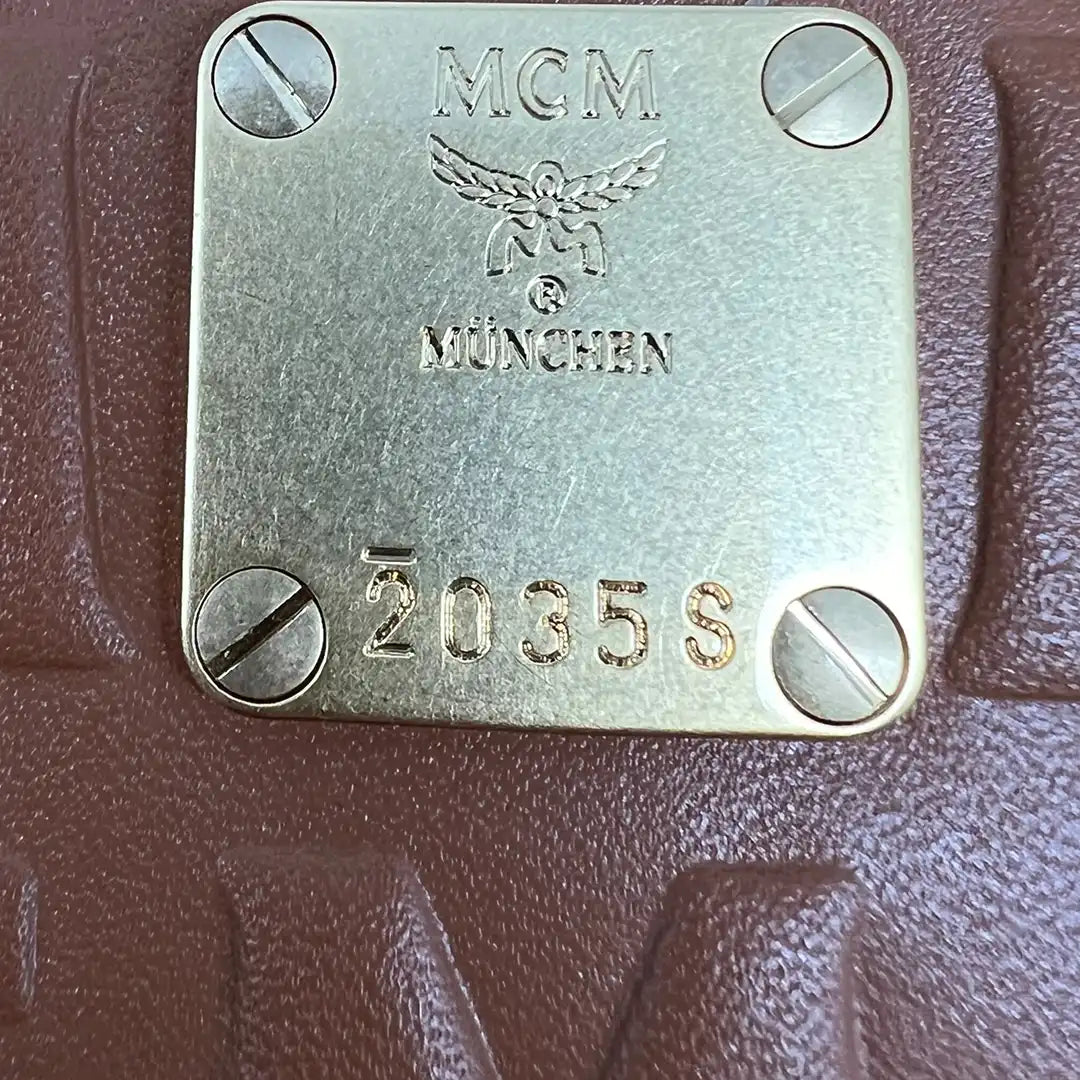 MCM Toni Monogram Shopper Mini cognac / sehr gut MCM